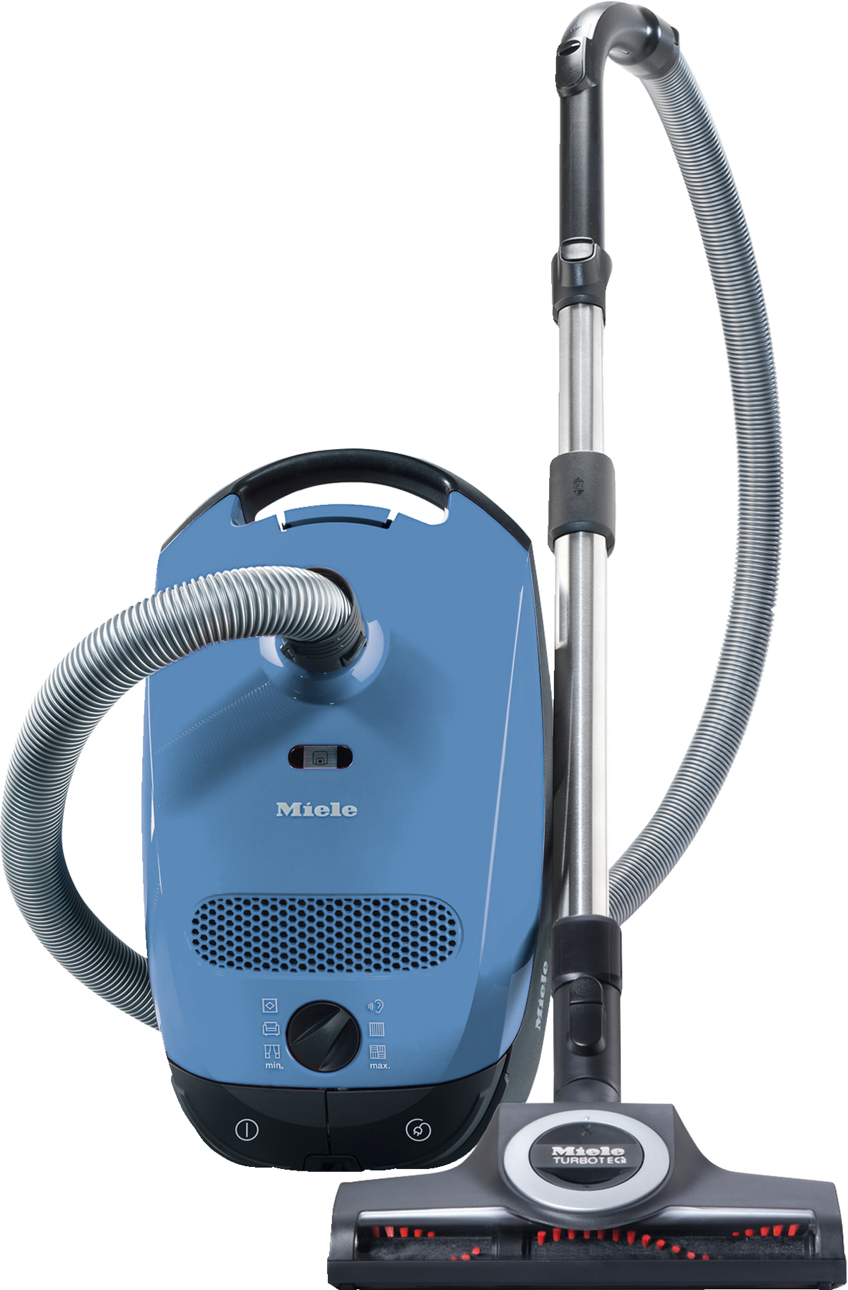 Miele Classic C1 Turbo Team PowerLine canister vacuum in Tech Blue