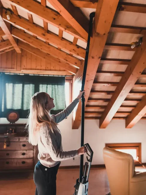 Lindhaus Valzer Digital hose and wand cleaning high ceiling beams