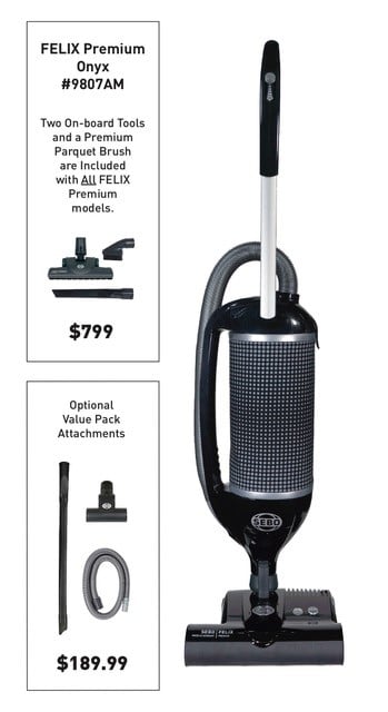 Sebo Felix Premium Black Onyx spec info