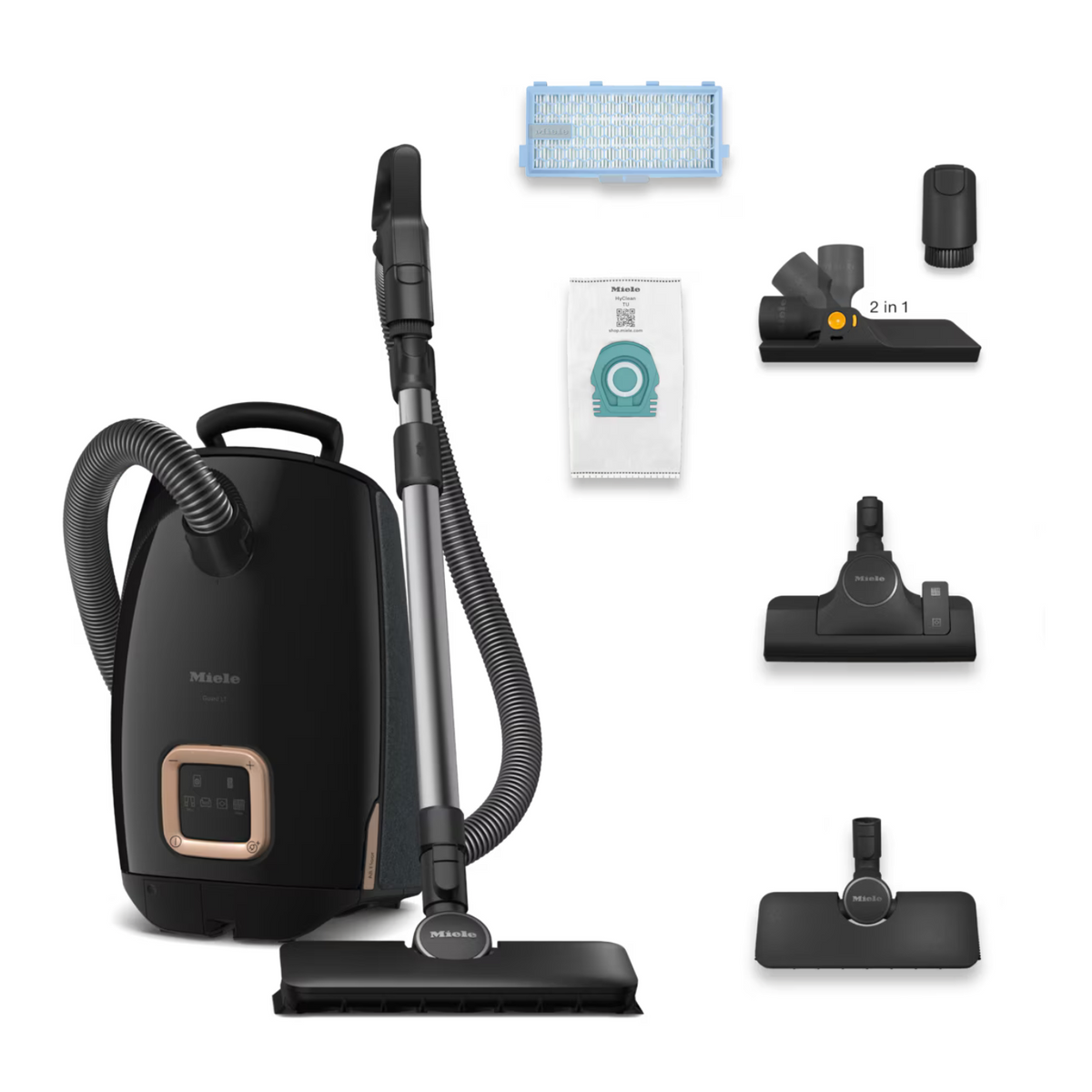 Miele Guard L1 AllFloor canister vacuum in Obsidian Black
