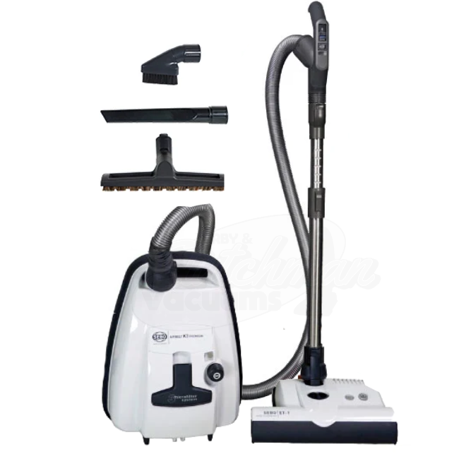 Sebo Airbelt K3 Premium canister vacuum in White