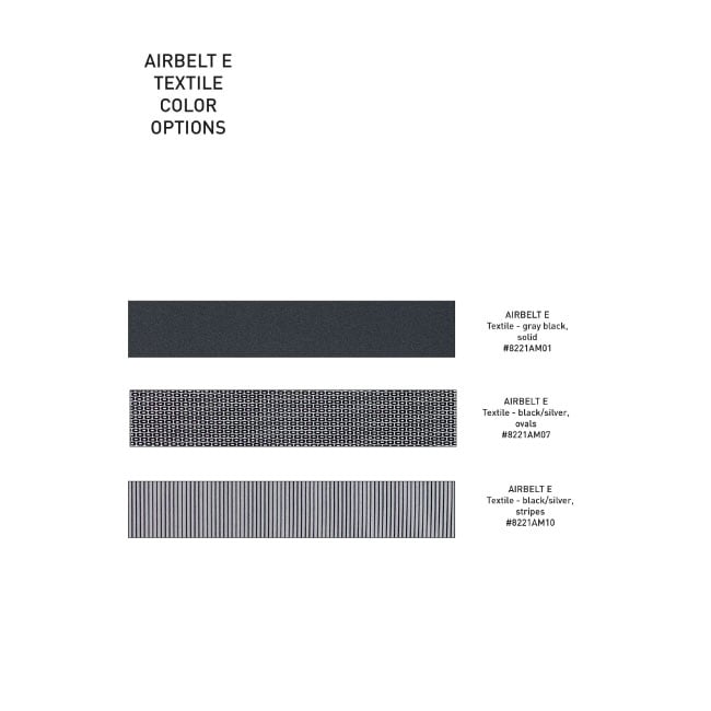 Sebo Airbelt E series textile color options