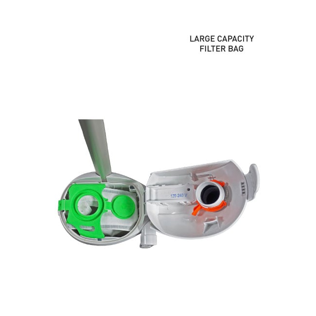Sebo Felix / Dart filter bag compartment